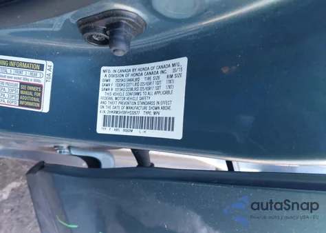 2015 Honda Cr-V Ex from USA, damaged, VIN 2HKRM3H59FH532677